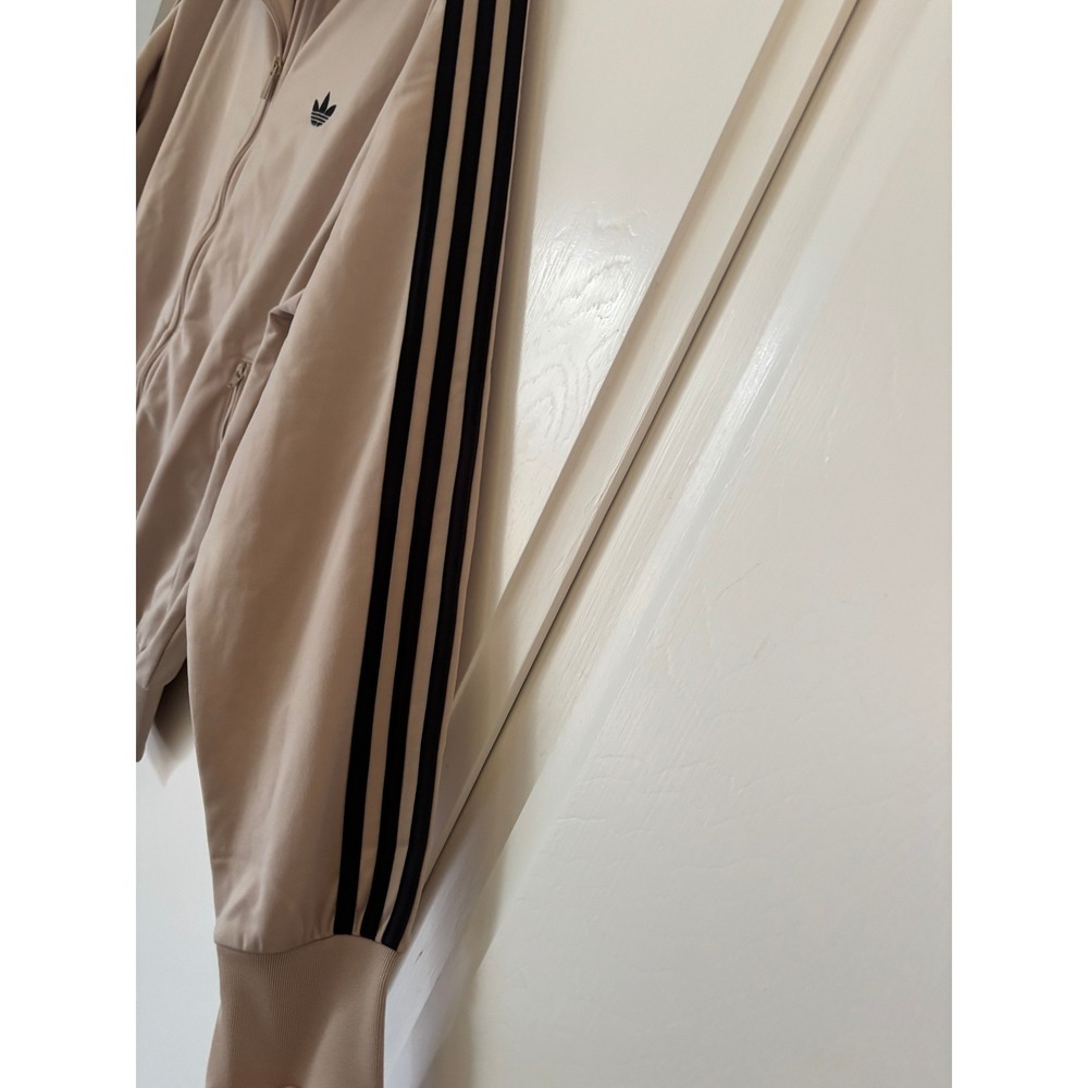 Adidas Originals Firebird TT Track Jacket Mens Medium Beige Tan Black HN0111 - Picture 5 of 9